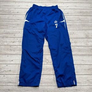 Admiral Track Pants Men's S Blue Mesh Lined Athletic Zip Ankle Soccer Training